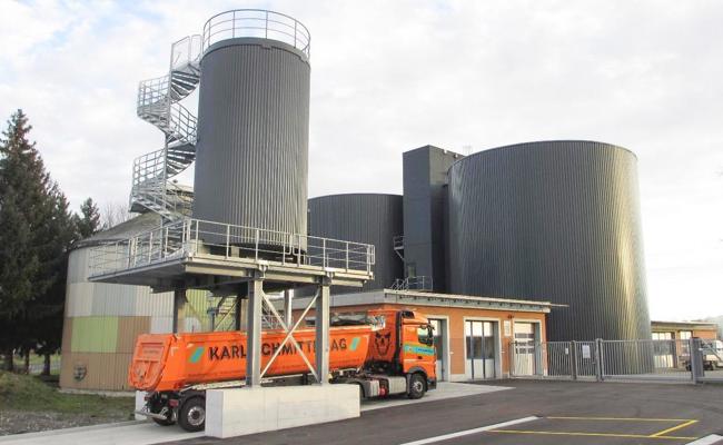 Faulschlammentwässerungsanlage gebaut