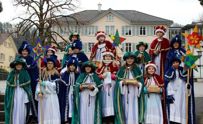 Die Sternsingerkinder sammelten fleissig Spenden