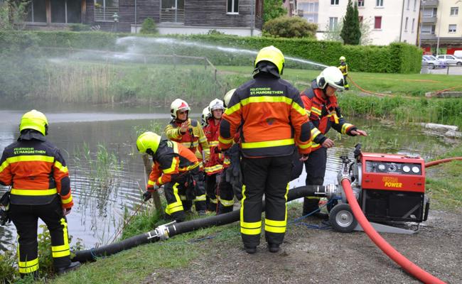 Damit das Wasser beim Einsatz nicht knapp wird