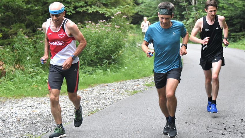 Am Schwammlauf geht's für die Läuferinnen und Läufer kontinuierlich den Berg hoch. Am Schwammlauf geht's für die Läuferinnen und Läufer kontinuierlich den Berg hoch.