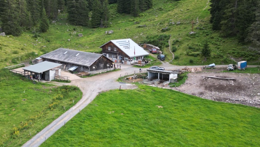 Die Alp Vermii oberhalb von Wangs. Die Alp Vermii oberhalb von Wangs.