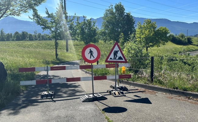 Bau der Interventionspiste in Widnau ist bald abgeschlossen