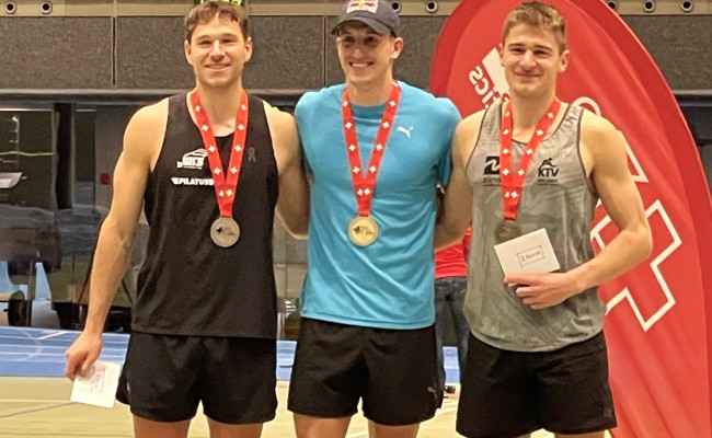 Der 24-jährige Jodok Buschor holt an der Schweizer Meisterschaft im Mehrkampf Bronze