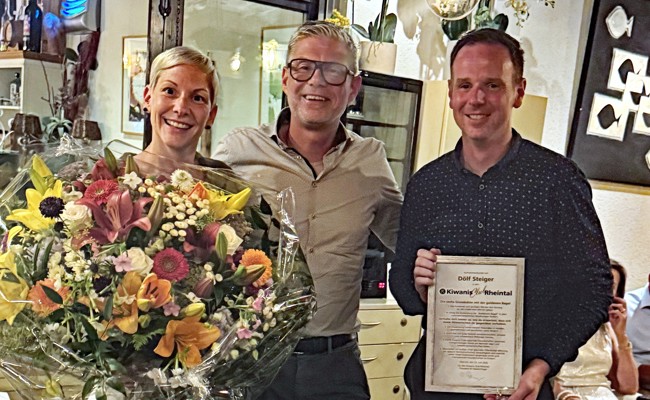 Kiwanis Club Rheintal begrüsst neues Mitglied