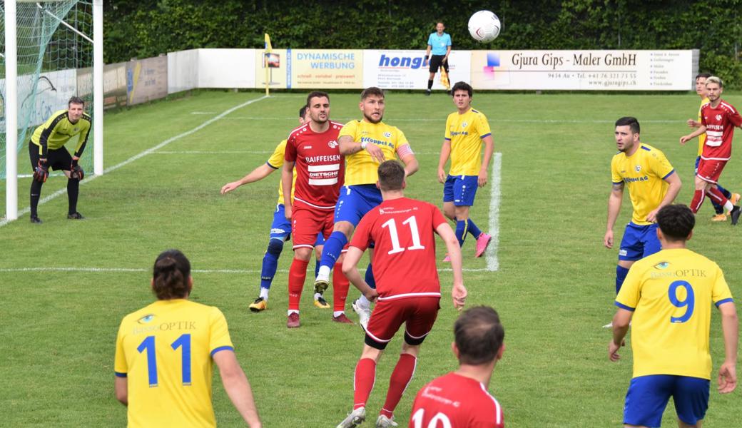 Im Gegensatz zum Spiel gegen Montlingen gelang es Au-Berneck diesmal nicht, defensiv solid genug zu stehen für einen Punktgewinn.