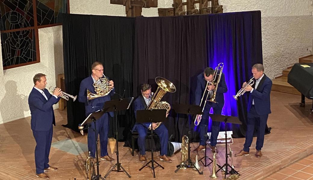 Sonus Brass stellte seine musikalische Vielseitigkeit gekonnt unter Beweis. 