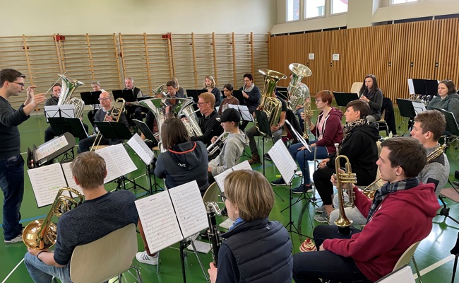 Musikverein probte für den Kreismusiktag