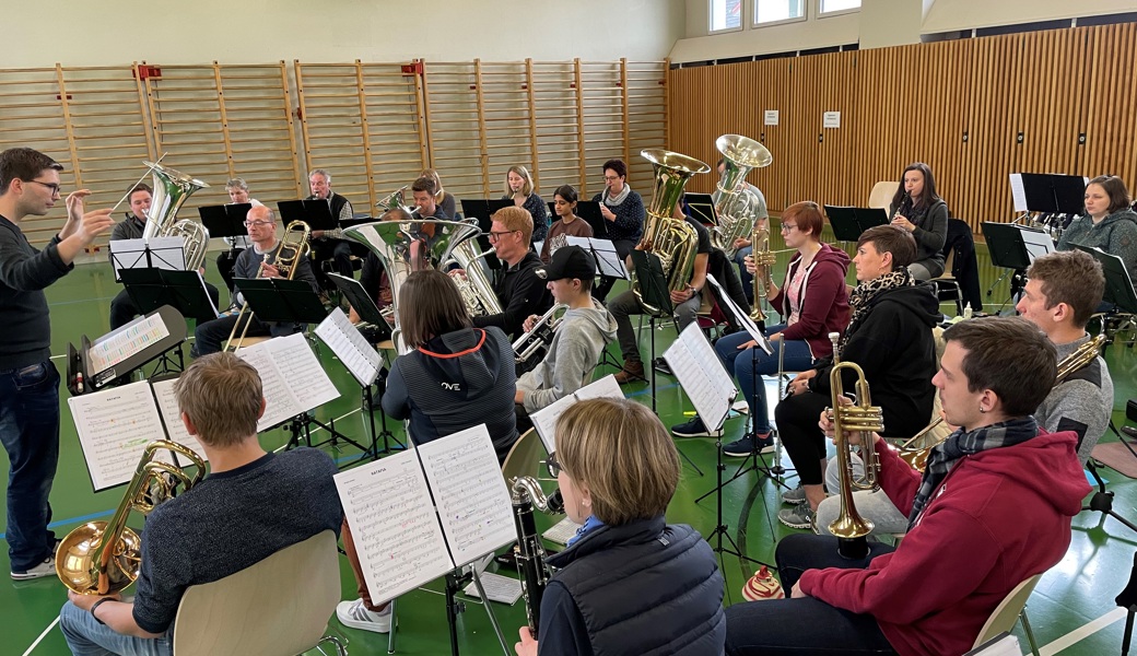 Der Musikvereib Balgach am Probeweekend