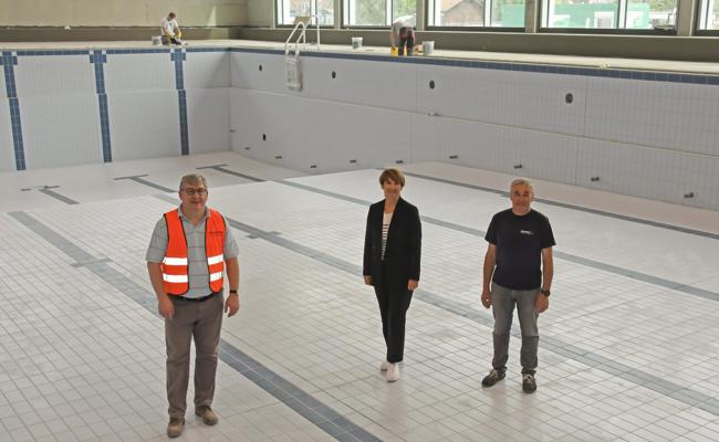 Bald werden die Becken geflutet