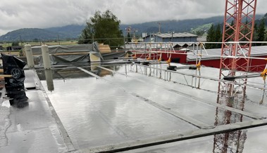 Auf dem Bau wird mit den Wetterkapriolen gekämpft