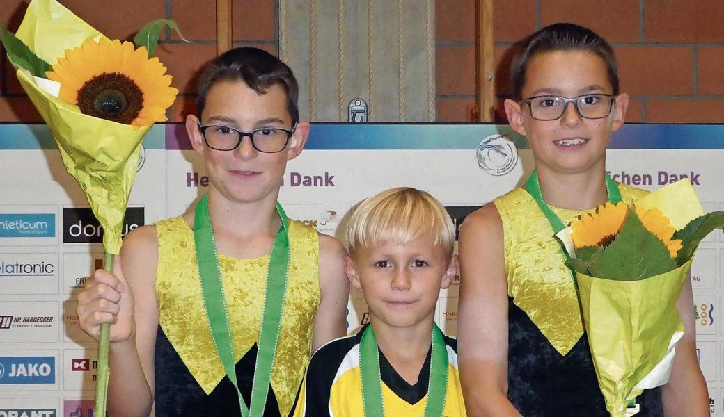 Gleich dreimal waren die Oberrieter zuoberst auf dem Podest.