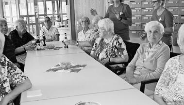 Altersheimbewohner vom  Fussballfieber infiziert