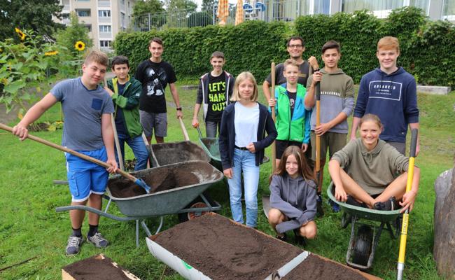 Schüler wurden zu Stadtgärtnern