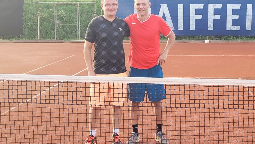 Die Paarung des Männerfinals lautete Baltus Ritz (links) gegen Marcel Berger.