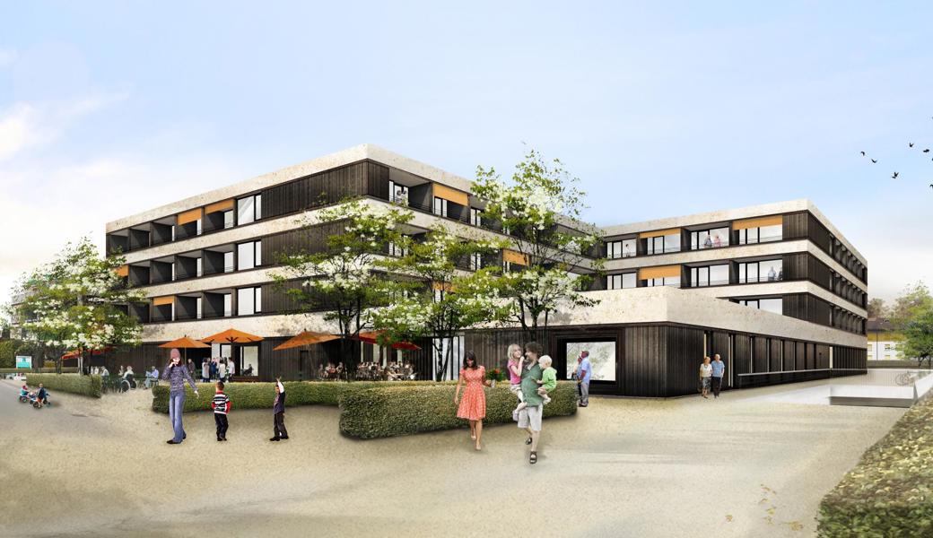 Das Gewinnerprojekt: So soll das Alters- und Pflegezentrum aussehen.