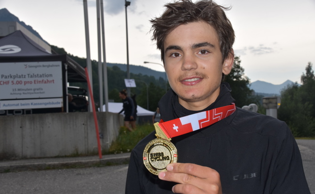 Fynn Lanter vom RV Altenrhein wird Schweizer Meister im Cross Country der Altersklasse U19