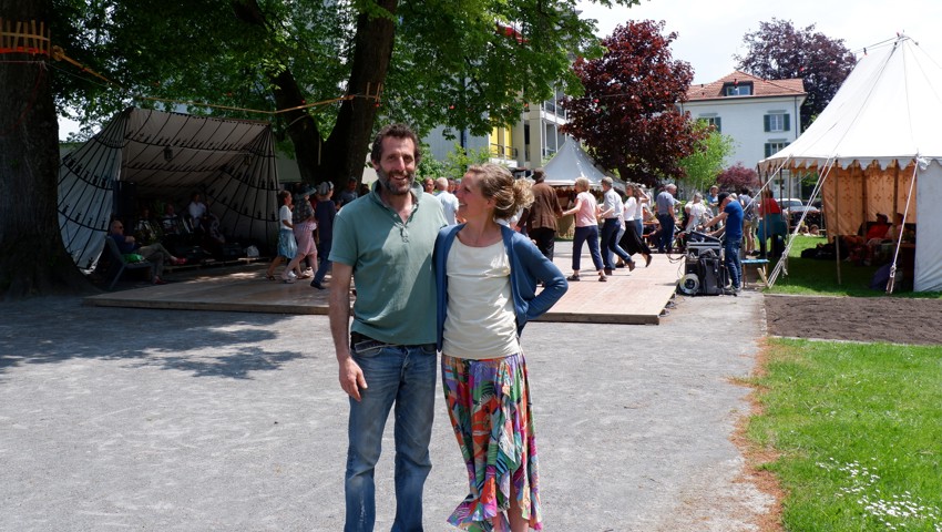 Ludovico und Petra Pastore-Treichler sind für den «BalFolk» am Festival zuständig.