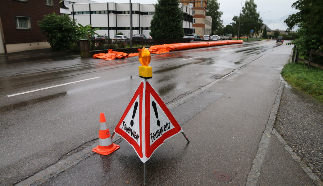 Signalisation der Feuerwehr in Berneck.