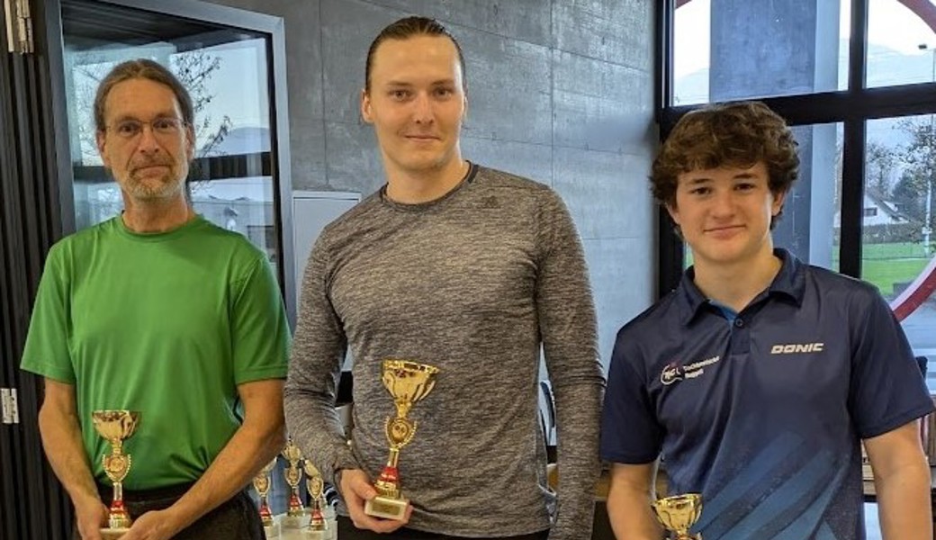 Daniel Köhler gewinnt erstmals das Heimturnier des TTC Oberriet in der höchsten Kategorie