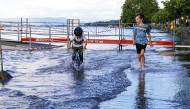 Der Bodensee fliesst weiter übers Ufer, aber die Lage in Rorschach entspannt sich leicht
