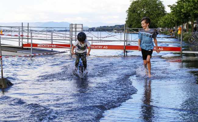 Der Bodensee fliesst weiter übers Ufer, aber die Lage in Rorschach entspannt sich leicht