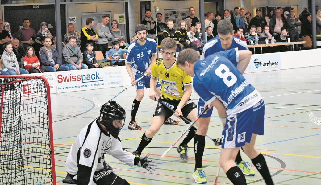 Jens Aerni (Nr. 91) und seine Gators-Kollegen müssen sich trotz drei Siegen zum Ende der Regular Saison ab März gegen den Abstieg in die 2. Liga wehren. 