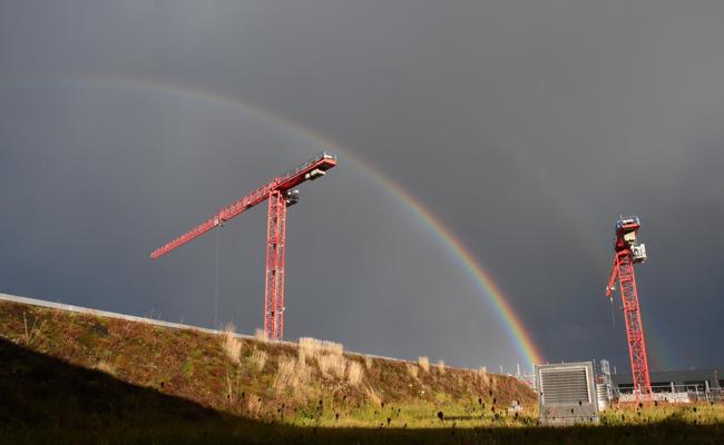 Regenbogen im Bau