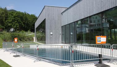 Der Aussenpool ist nur eingeschränkt nutzbar