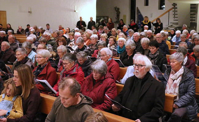 Adventskonzert des evangelischen Kirchenchores war gut besucht