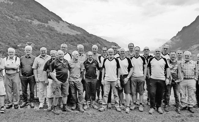 Männerriege auf Ausflug im Berner Oberland