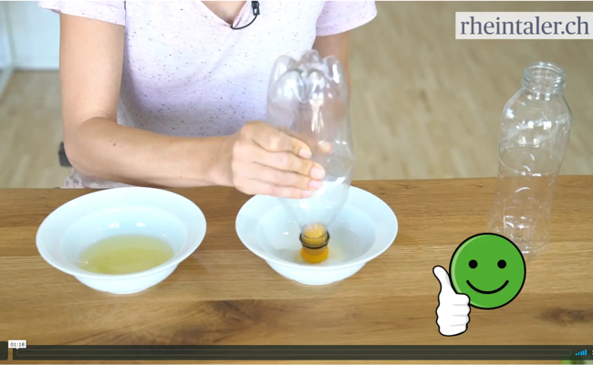 Lifehack mit einer PET-Flasche