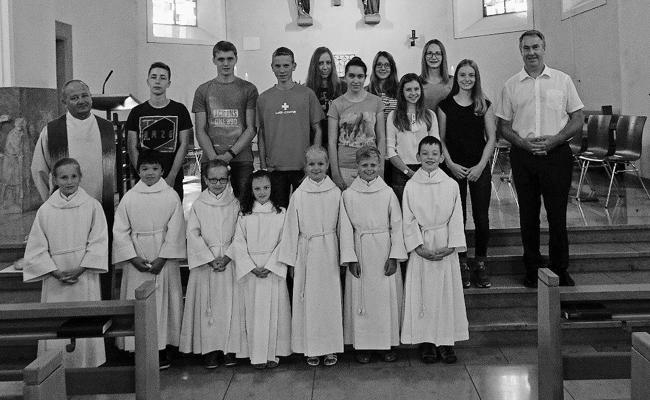 Abschied und Aufnahme von Ministranten 