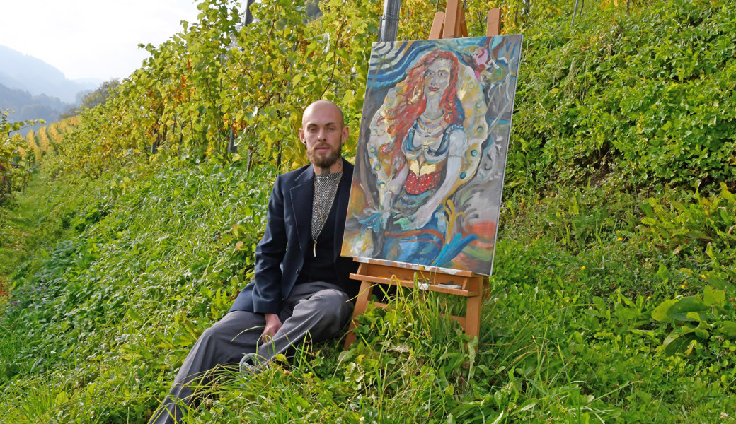 Einst auf dem Laufsteg, heute im Malatelier: Ein Model entdeckt die Ruhe der Reben