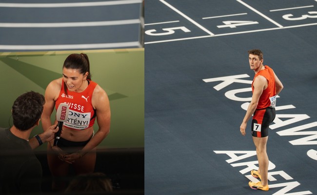 Dritt- und viertbeste Zeit an der Hallen-WM: Fabio Kobelt und Larissa Bertényi überzeugen in Polen