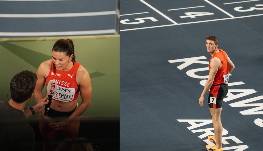 Dritt- und viertbeste Zeit an der Hallen-WM: Fabio Kobelt und Larissa Bertényi überzeugen in Polen