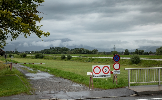 Hoher Rheinpegel: Die Vorländer sind teilweise vorsorglich gesperrt