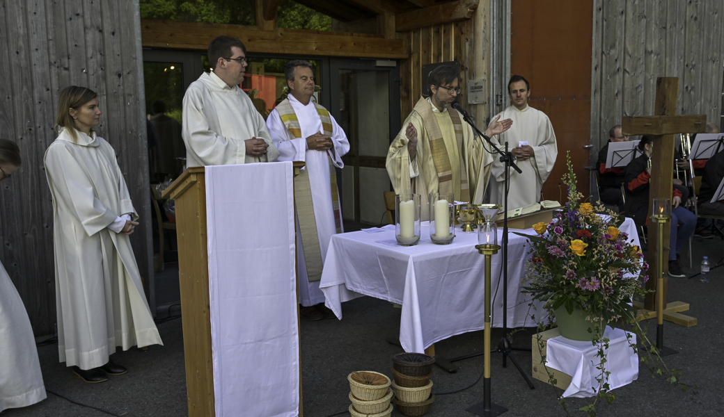 Das Seelsorgeteam durfte den Auffahrtsgottesdienst zusammen mit vielen Gläubigen zelebrieren. 