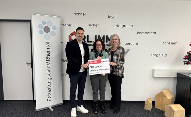 RL Immo unterstützt den Entlastungsdienst Rheintal