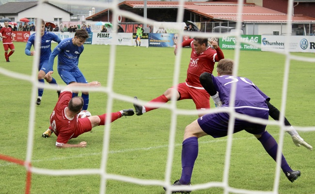 Montlingen II überrascht beim Torfestival den FC Rüthi
