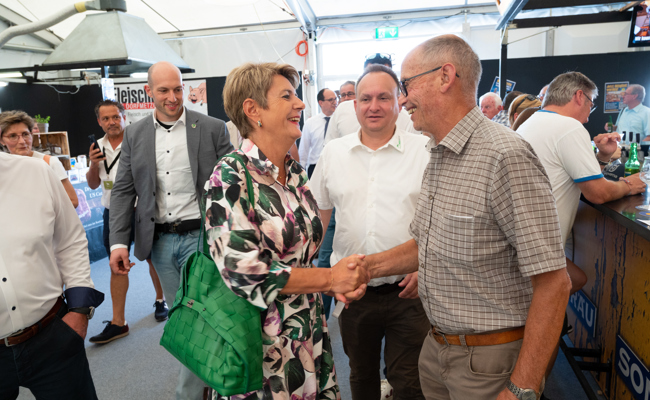 Bundesrätin Karin Keller-Sutter an der Wiga