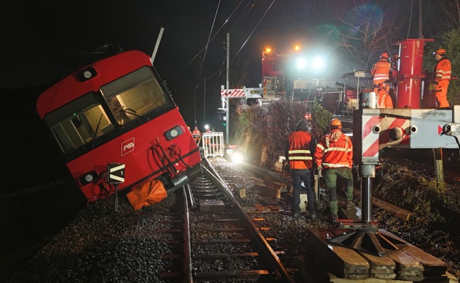 Die Gaiserbahnstrecke zwischen Altstätten und Gais bleibt bis und mit Mittwoch gesperrt