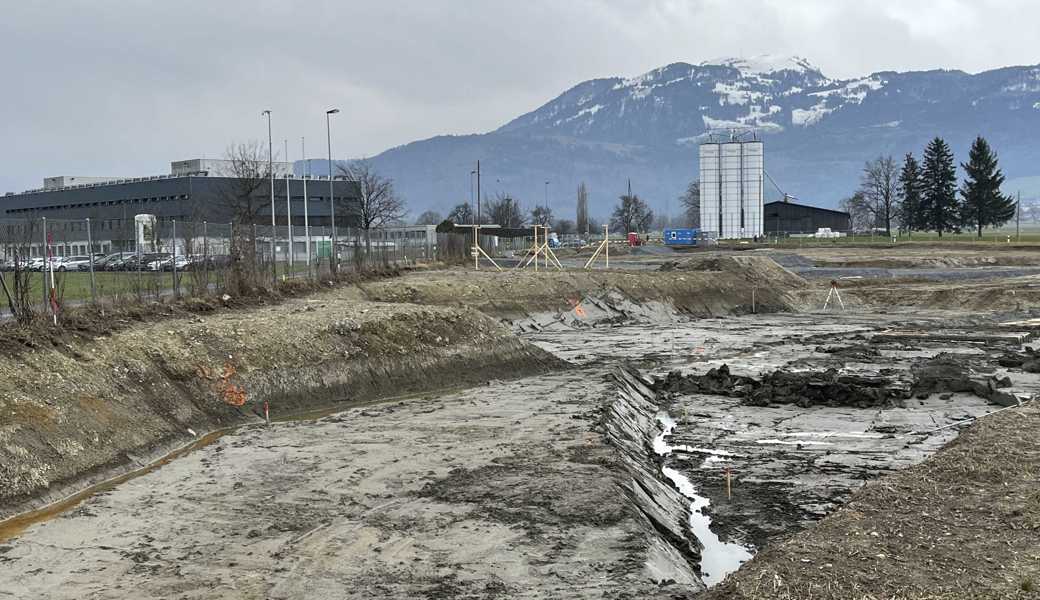 Wegen einer Altlastensanierung hat sich die Gefängniserweiterung stark verzögert. Die Luchsstrasse (links) erhält einen neuen Verlauf und wird zu nahe am Gefängnis vorbeiführen, als dass dort künftig Bäume stehen dürften. 