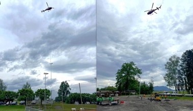In St.Margrethen flogen Flutlichtmasten durch die Luft
