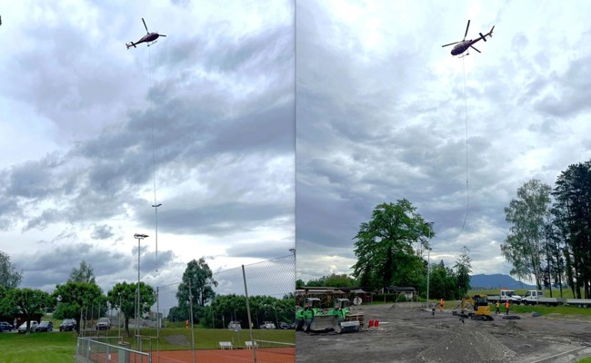 In St.Margrethen flogen Flutlichtmasten durch die Luft