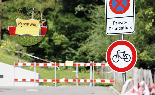 Ein gesperrter Privatweg im Weiler Kapf erhitzt die Gemüter, aber nur im Stillen