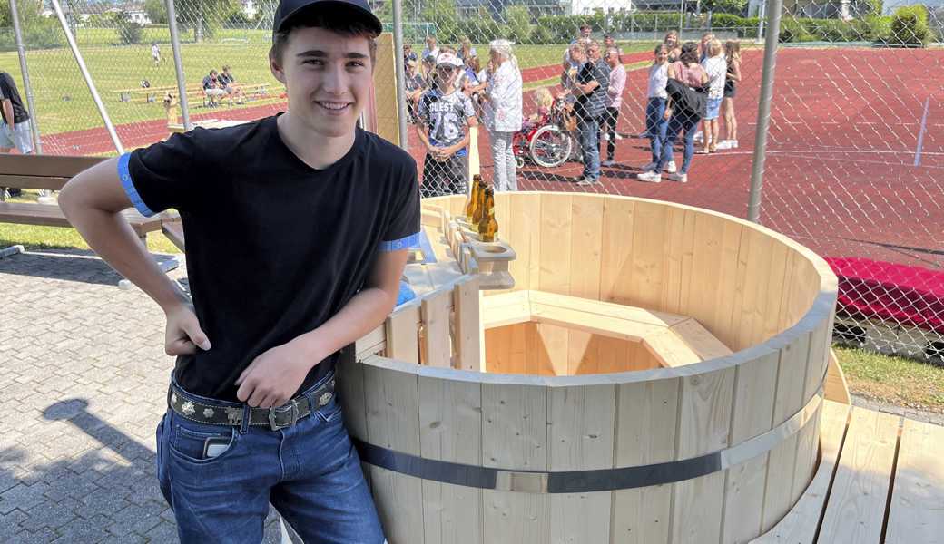 Manuel Mattle ist einer der Schüler, der keinen Aufwand scheute und einen beeindruckenden Hot-Pot gebaut hat.