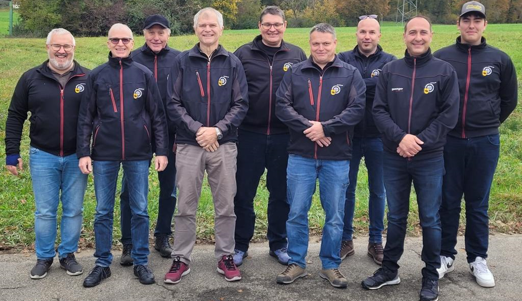 v.l Eugster Walter; Wetli Rudolf; Koch Valentin; Graf Roland; Besserer Roger; Hangartner Rolf; Knür Patrick; Sprenger Patrick; Sprenger Svenr 