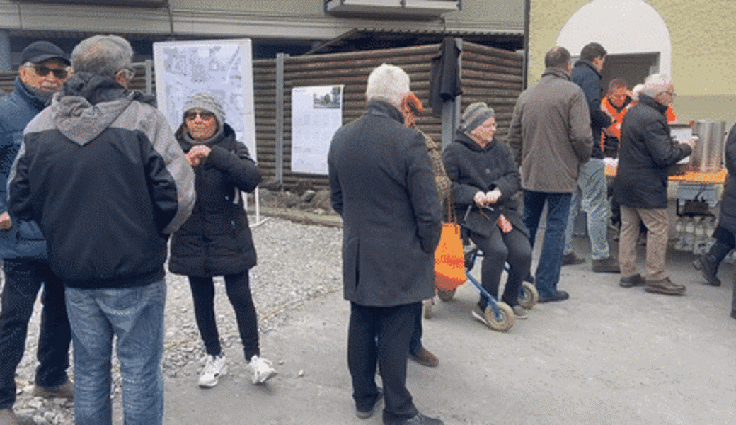 Über 50 Personen sind am Mittwoch an den Baustellen-Znüni im Diepoldsauer Zentrum gekommen.