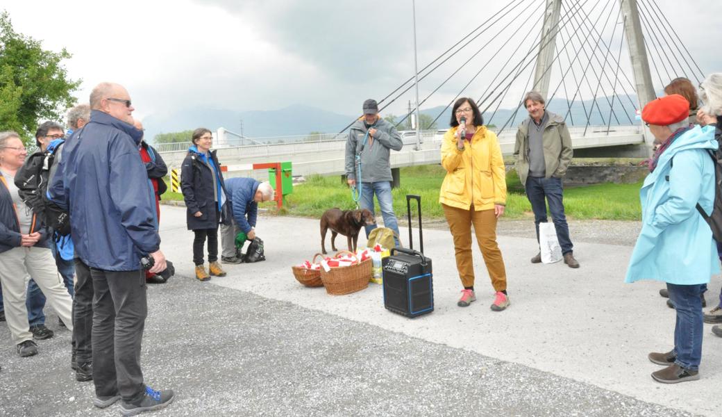 Die Marbacher Gemeinderätin Irma Graf hatte die Wanderung organisiert.