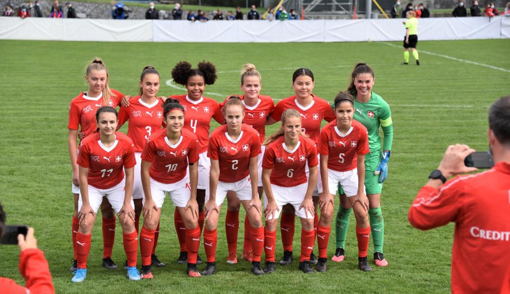 Ein schöner Moment für Au: Ein Schweizer Nationalteam war auf der Degern zu Gast.